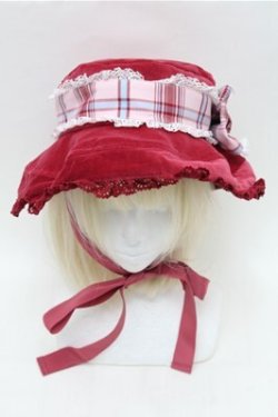 画像2: BABY,THE STARS SHINE BRIGHT / Mary Stuart別珍＆タータンチェックハット  ピンク S-26-02-01-017-BA-SK-AS-ZS