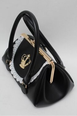 画像3: BABY,THE STARS SHINE BRIGHT / 王冠ガマ口BAG  黒×白 S-26-02-01-021-BA-BG-TE-ZS