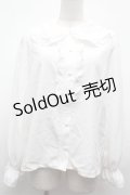 m petit by misako / AM マルエリフリルブラウス  白 S-26-02-01-024-LO-BL-AS-ZS