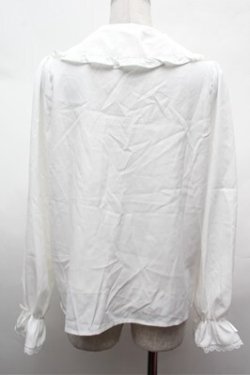 画像2: m petit by misako / AM マルエリフリルブラウス  白 S-26-02-01-024-LO-BL-AS-ZS
