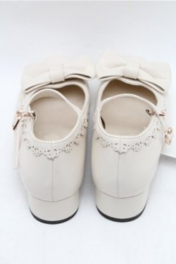 画像3: axes femme kawaii / クロスベルトリボンパンプス  アイボリー S-26-02-01-002-AX-SH-HR-ZS