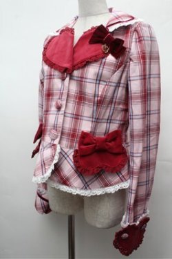 画像3: BABY,THE STARS SHINE BRIGHT / Mary Stuartタータンチェックジャケット  ピンク S-26-02-01-029-BA-JA-AS-ZS