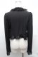 画像2: Moi-meme-Moitie / /バラスカラップレースシフォンボレロ  黒 S-26-02-01-031-MO-TO-ET-ZS (2)