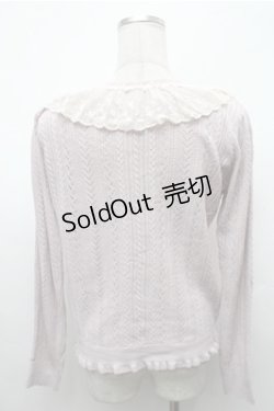 画像2: axes femme / フリルレースニットカーディガン  ピンク S-26-02-01-035-AX-TO-AS-ZS