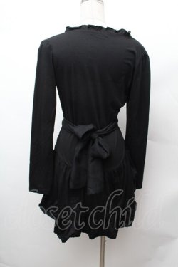 画像3: BPN / フリルロングカーディガン  黒 S-26-02-04-030-GO-TO-HR-ZS