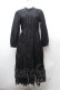 画像1: axes femme Nostalgic / 総レースパッチワークワンピース  黒 S-26-02-04-034-LO-OP-AS-ZS (1)