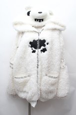 画像1: DimMoire / GLOOMY×DimMoire グル〜ミ〜ボアパーカー  白 S-26-02-04-004-0-CO-AS-ZS (1)