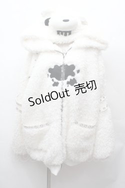 画像1: DimMoire / GLOOMY×DimMoire グル〜ミ〜ボアパーカー  白 S-26-02-04-004-0-CO-AS-ZS