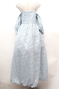 画像4: axes femme / シアージャカードバルーンワンピース  サックス S-26-02-04-037-AX-OP-AS-ZS