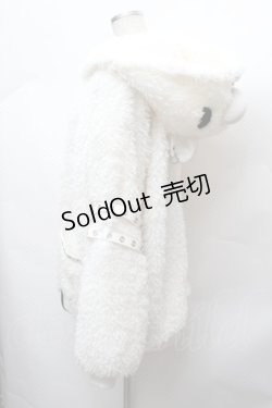 画像2: DimMoire / GLOOMY×DimMoire グル〜ミ〜ボアパーカー  白 S-26-02-04-004-0-CO-AS-ZS