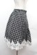 画像3: axes femme POETIQUE / 裾レースツイードスカート  黒ｘ白 S-26-02-04-038-AX-SK-HR-ZS (3)