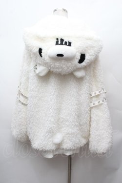 画像3: DimMoire / GLOOMY×DimMoire グル〜ミ〜ボアパーカー  白 S-26-02-04-004-0-CO-AS-ZS