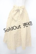 INGEBORG / フロントボタンドットスカート  イエロー S-26-02-04-043-LO-SK-HR-ZS