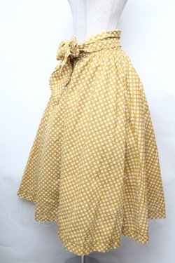 画像2: INGEBORG / フロントボタンドットスカート  イエロー S-26-02-04-043-LO-SK-HR-ZS