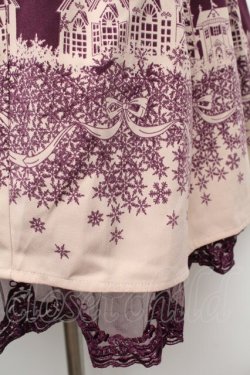 画像2: axes femme / シルエット柄スカート  パープル S-26-02-04-044-AX-SK-HR-ZS