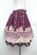 画像3: axes femme / シルエット柄スカート  パープル S-26-02-04-044-AX-SK-HR-ZS (3)