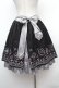 画像3: axes femme / メルヘン刺繍スカート  黒ｘグレー S-26-02-04-046-AX-SK-AS-ZS (3)