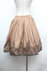 画像3: axes femme / パネル柄プリーツスカート  ベージュ S-26-02-04-048-AX-SK-AS-ZS (3)