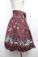 画像3: axes femme / ノスタルジックバルーン柄スカート  ワイン S-26-02-04-049-AX-SK-HR-ZS (3)
