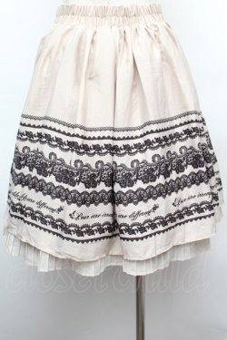 画像4: axes femme / メッセージ柄スカート  キナリ S-26-02-04-050-AX-SK-HR-ZS