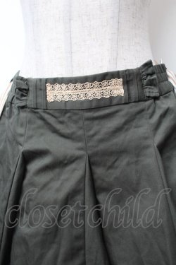 画像2: axes femme / ストライプリボンスカート  カーキ S-26-02-04-053-AX-SK-HR-ZS