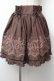 画像1: axes femme / カラー刺繍レースアップスカート  ブラウン S-26-02-04-054-AX-SK-HR-ZS (1)