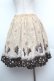 画像4: axes femme / 雪降る街柄ミドルスカート  ベージュ S-26-02-04-056-AX-SK-HR-ZS (4)