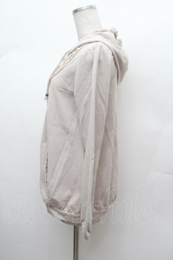 画像2: axes femme / モチーフレース使いパーカー  ベージュ S-26-02-04-006-AX-TO-AS-ZS