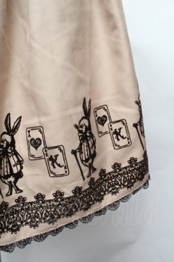 画像2: axes femme / うさぎフロッキースカート  ベージュ S-26-02-04-059-AX-SK-HR-ZS