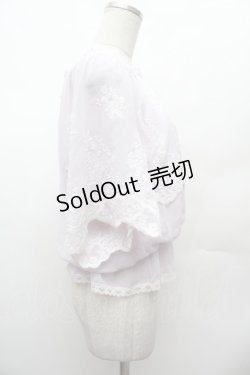 画像2: axes femme / 2WAY刺繍プルオーバー  ラベンダー S-26-02-04-007-AX-TO-AS-ZS