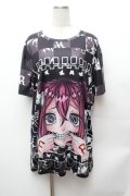 NieR Clothing / 擬人化NieRちゃんTシャツ  黒 S-26-02-04-015-PU-TS-TE-ZS