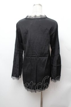 画像3: axes femme NOSTALGIE / フレアー袖カーディガン  黒 S-26-02-04-016-AX-TO-AS-ZS