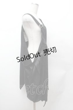 画像2: Deorart / 百奇夜行 袈裟風　レイヤードベスト  黒 S-26-02-04-018-PU-TO-AS-ZS