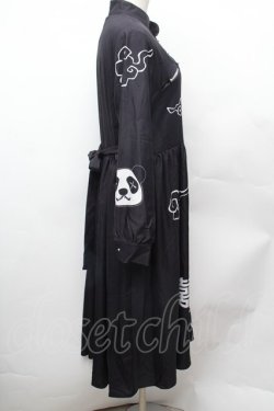 画像2: NieR Clothing / 田中さんチャイナデザインワンピース F 黒 S-26-02-04-021-PU-OP-TE-ZS