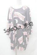 NieR Clothing / 勅令お札転写Tシャツ  黒 S-26-02-04-022-PU-TS-TE-ZS