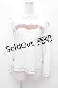 PUNK / プリントカットソー  白 S-26-02-04-003-PU-TS-HR-ZS
