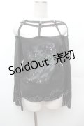 PUNK / プリント長袖カットソー  黒 S-26-02-04-026-PU-TS-HR-ZS