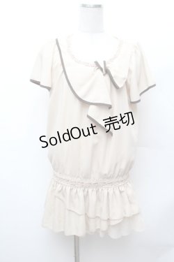 画像1: axes femme / リボンデザインチュニ  オフ S-26-02-04-027-AX-OP-AS-ZS