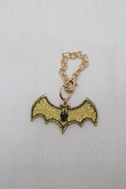 画像1: Moi-meme-Moitie / 蝙蝠ロゴアクリルバッグチャーム  ゴールド S-26-02-05-004-MO-ZA-AS-ZS