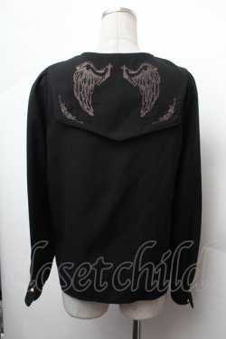 画像5: Amavel / L'Ange Dechu スクエアカラーブラウス  黒 S-26-02-05-034-CA-BL-AS-ZS