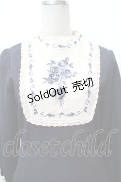 画像2: Fi.n.t / 絵画風ヨーク刺繍ワンピース  紺 S-26-02-05-036-CA-OP-AS-ZS