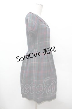 画像2: Jane Marple / チェックワンピース  グリーン S-26-02-05-042-JM-BL-AS-ZS