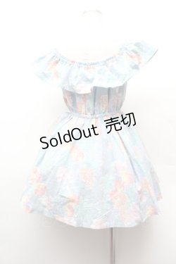 画像4: LIZ LISA / フルーツオフショルワンピース  サックス S-26-02-05-047-LO-OP-AS-ZS