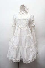 BABY,THE STARS SHINE BRIGHT / はわせドールワンピース&ヘッドドレスセット  白 S-26-02-05-051-BA-OP-AS-ZS