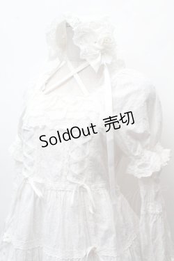 画像2: BABY,THE STARS SHINE BRIGHT / はわせドールワンピース&ヘッドドレスセット  白 S-26-02-05-051-BA-OP-AS-ZS