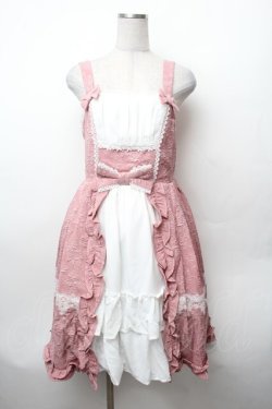 画像1: axes femme kawaii / メアリージャンパースカート M ピンク S-26-02-05-054-AX-OP-AS-ZS