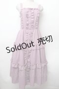 axes femme kawaii / ロマンティックフリルジャンパースカート  ピンク S-26-02-05-056-AX-OP-AS-ZS