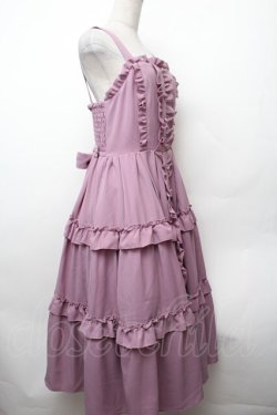 画像2: axes femme kawaii / ロマンティックフリルジャンパースカート  ピンク S-26-02-05-056-AX-OP-AS-ZS