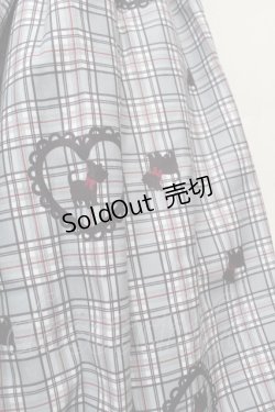 画像3: axes femme kawaii / おさんぽテリア柄ジャンスカ M グレー S-26-02-05-058-AX-OP-AS-ZS