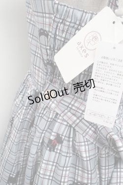 画像4: axes femme kawaii / おさんぽテリア柄ジャンスカ M グレー S-26-02-05-058-AX-OP-AS-ZS